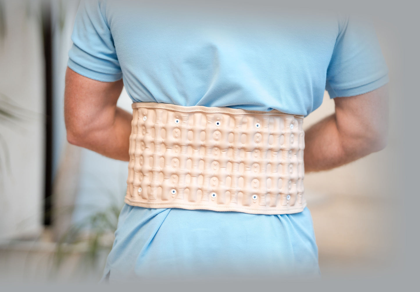 Portable Back Decompression Waist Belt Back Massager Pain Relief Spinal Lumbar Inflatable Traction Belt Air Waist Supports Belts