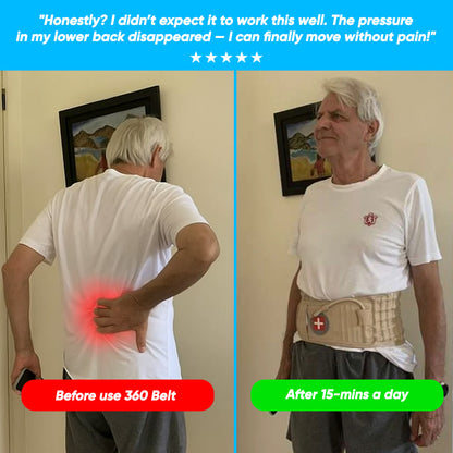 Portable Back Decompression Waist Belt Back Massager Pain Relief Spinal Lumbar Inflatable Traction Belt Air Waist Supports Belts