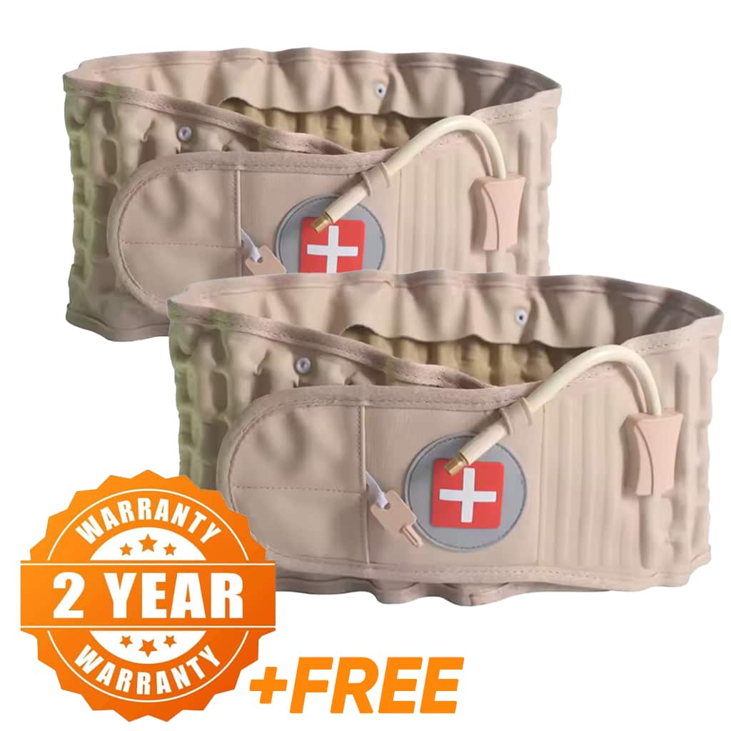 Portable Back Decompression Waist Belt Back Massager Pain Relief Spinal Lumbar Inflatable Traction Belt Air Waist Supports Belts