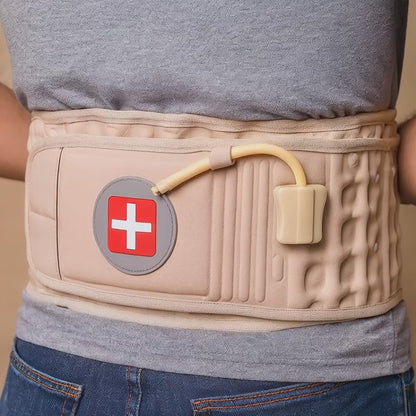 Portable Back Decompression Waist Belt Back Massager Pain Relief Spinal Lumbar Inflatable Traction Belt Air Waist Supports Belts